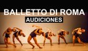 Balletto di Roma convoca audiciones para hombres